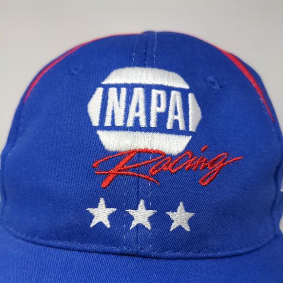 Napa Racing Men's Strapback Hat Blue OSFM Embroidered Logo Fallen Heroes Fund - Picture 4 of 15